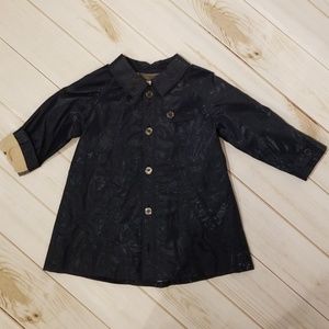 Burberry Wax Coat, Size 18m Navy